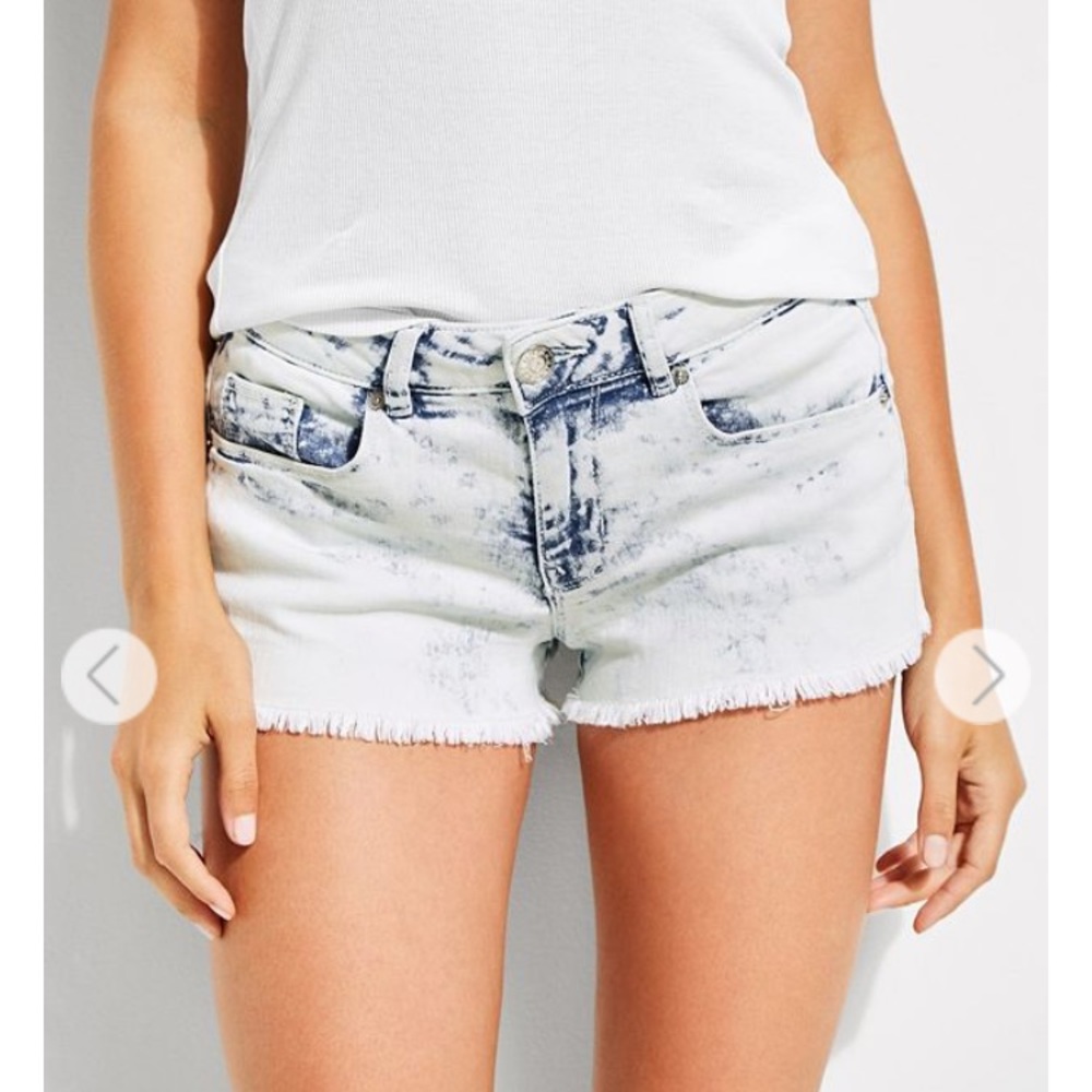 Guess acid wash shorts